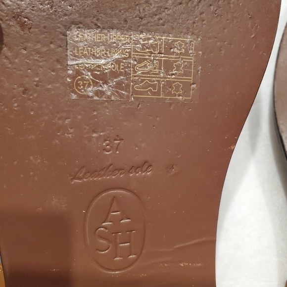 Ash Ankle Tie Brown Leather Sandals - Picture 3 of 4